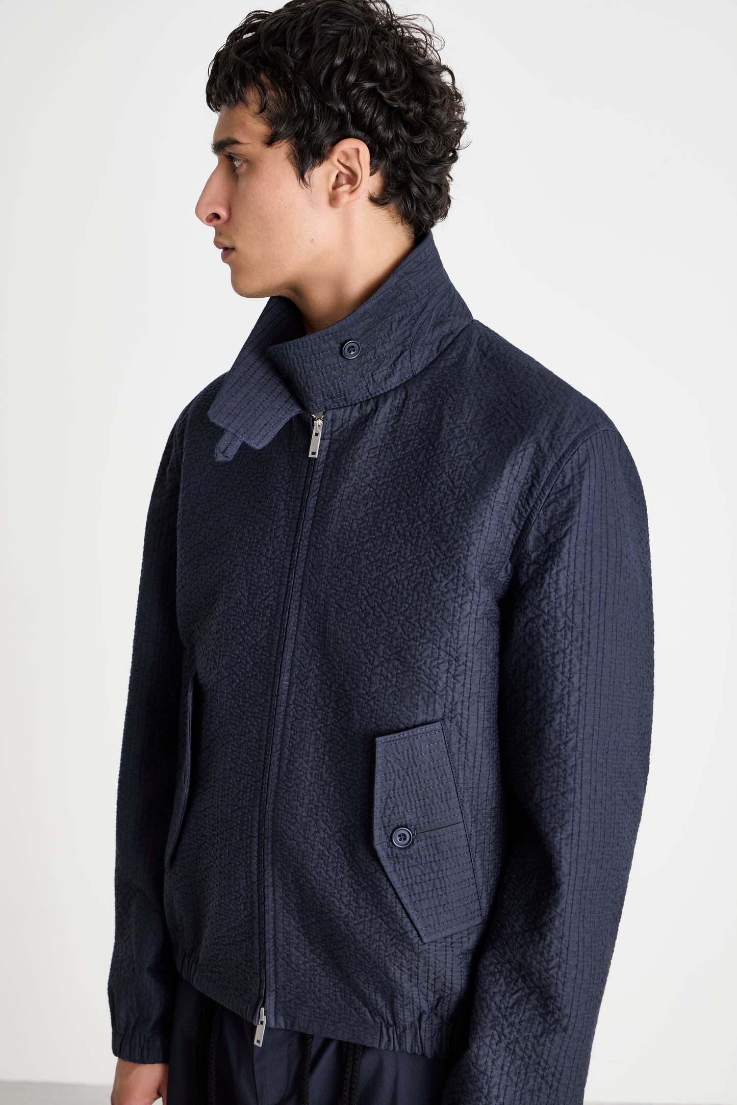 EMBROIDERED LINESTITCH TRADE JACKET