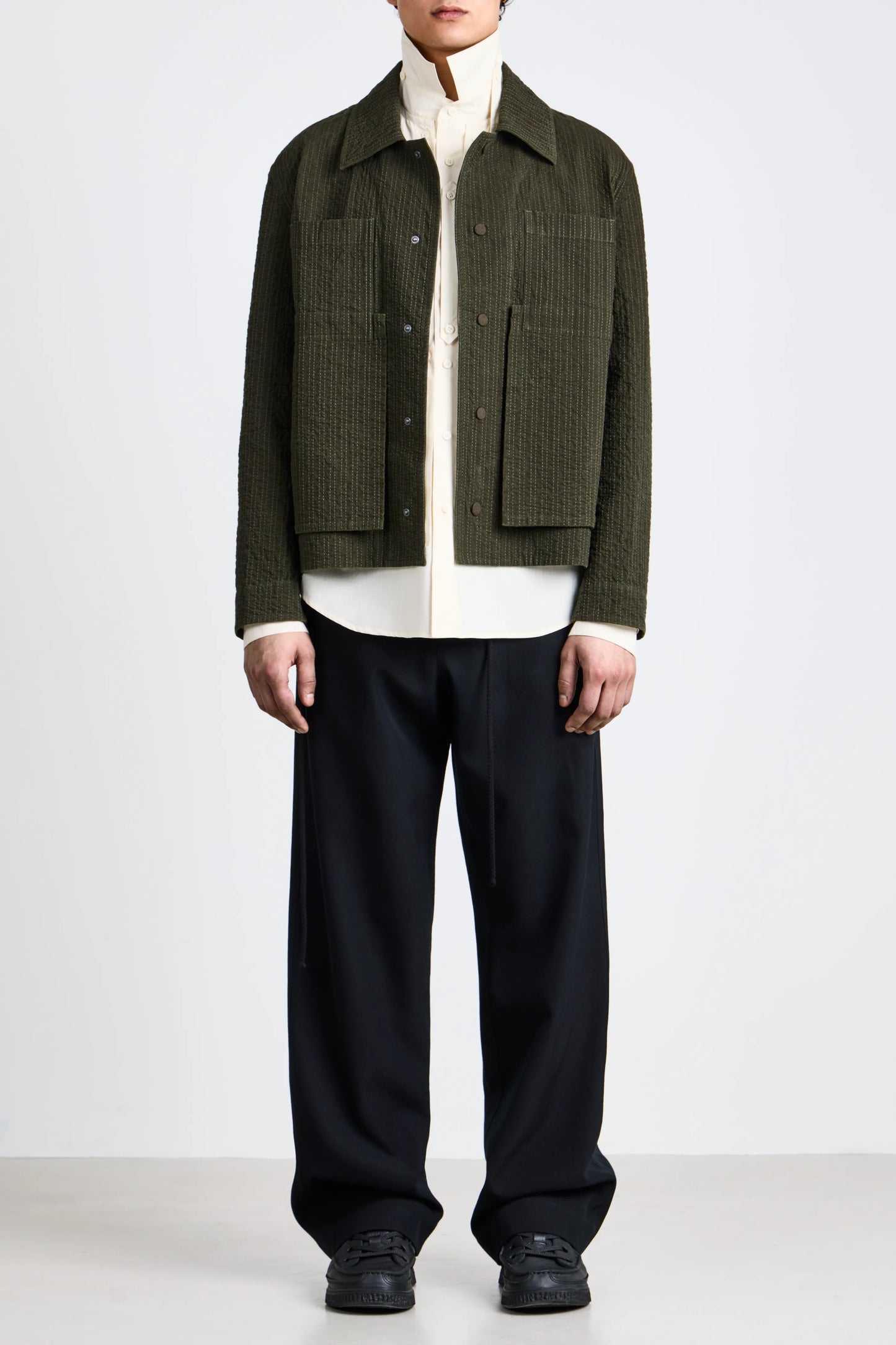 Embroidered Linestitch Worker Jacket