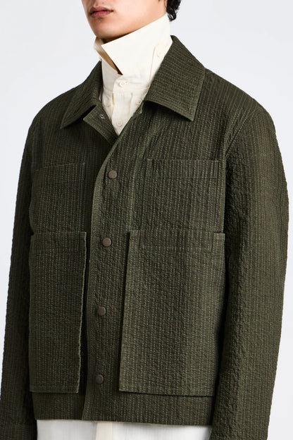 Embroidered Linestitch Worker Jacket