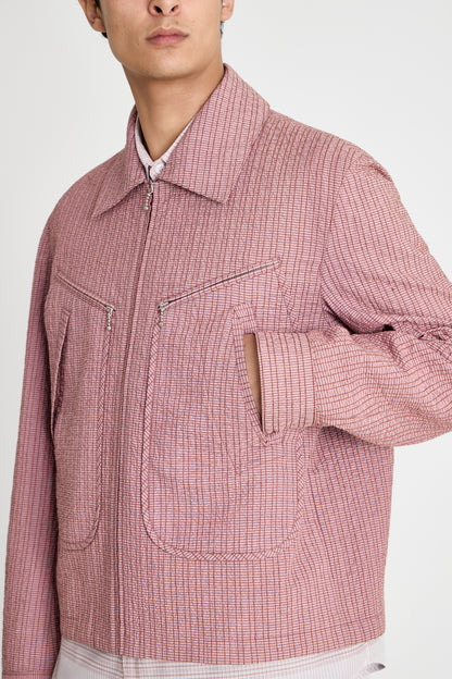 EMBROIDERED LINESTITCH SPORT JACKET