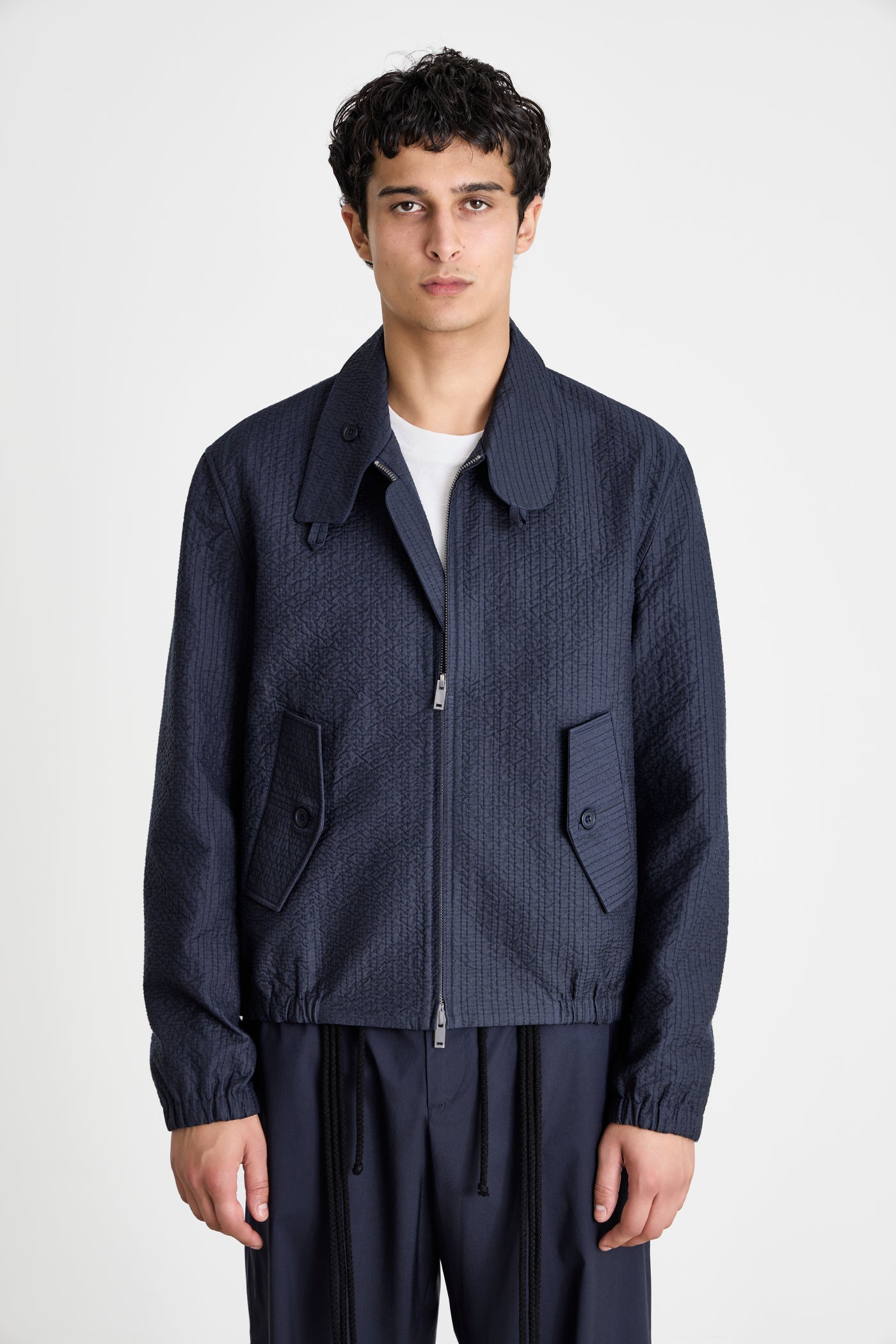 EMBROIDERED LINESTITCH TRADE JACKET