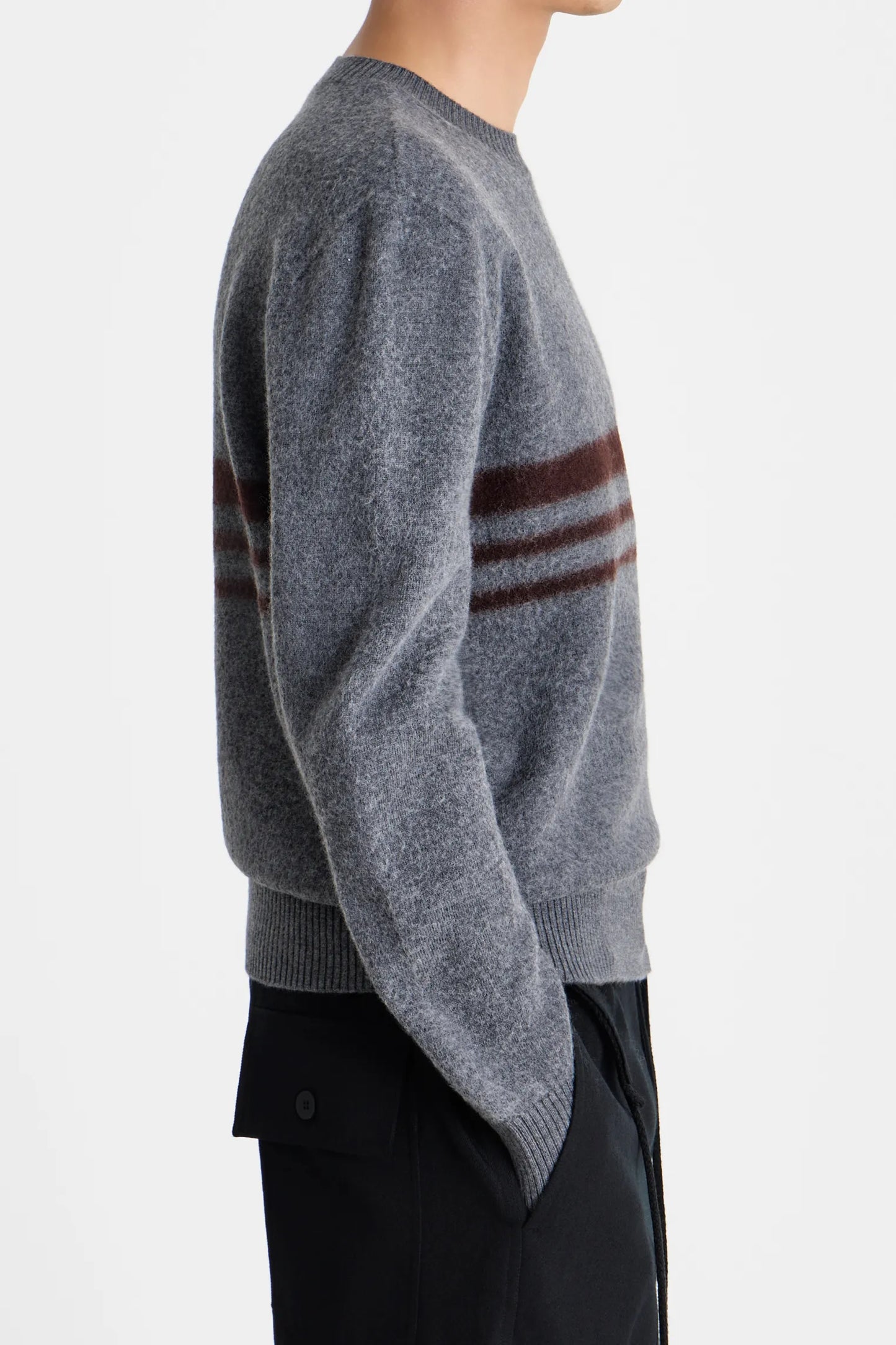 Felt Stripe Sweater