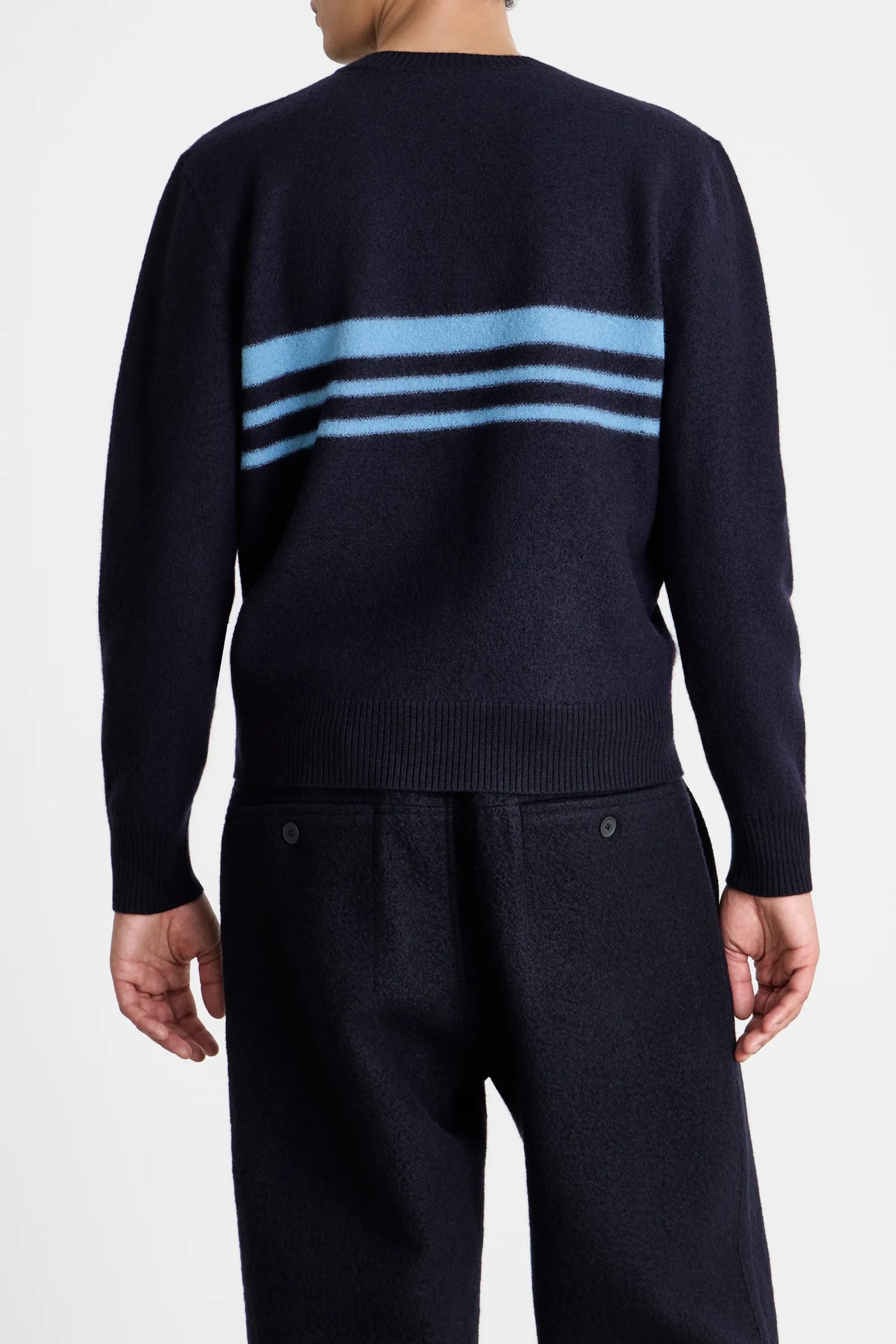 Felt Stripe Sweater