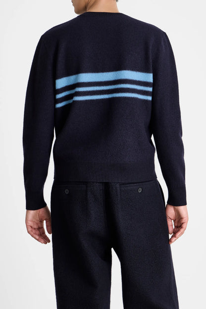 Felt Stripe Sweater