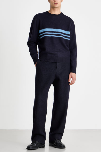 Felt Stripe Sweater