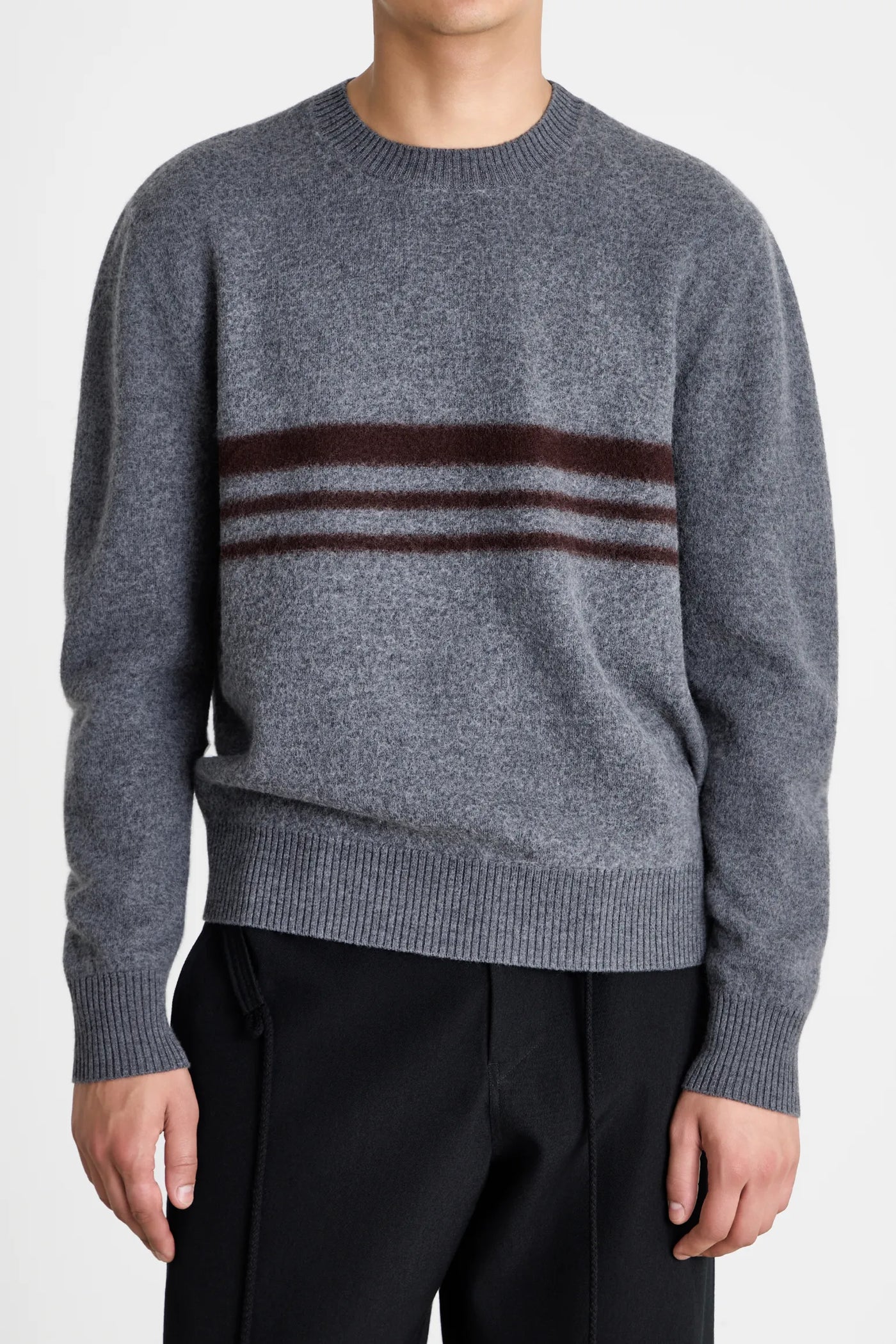 Felt Stripe Sweater