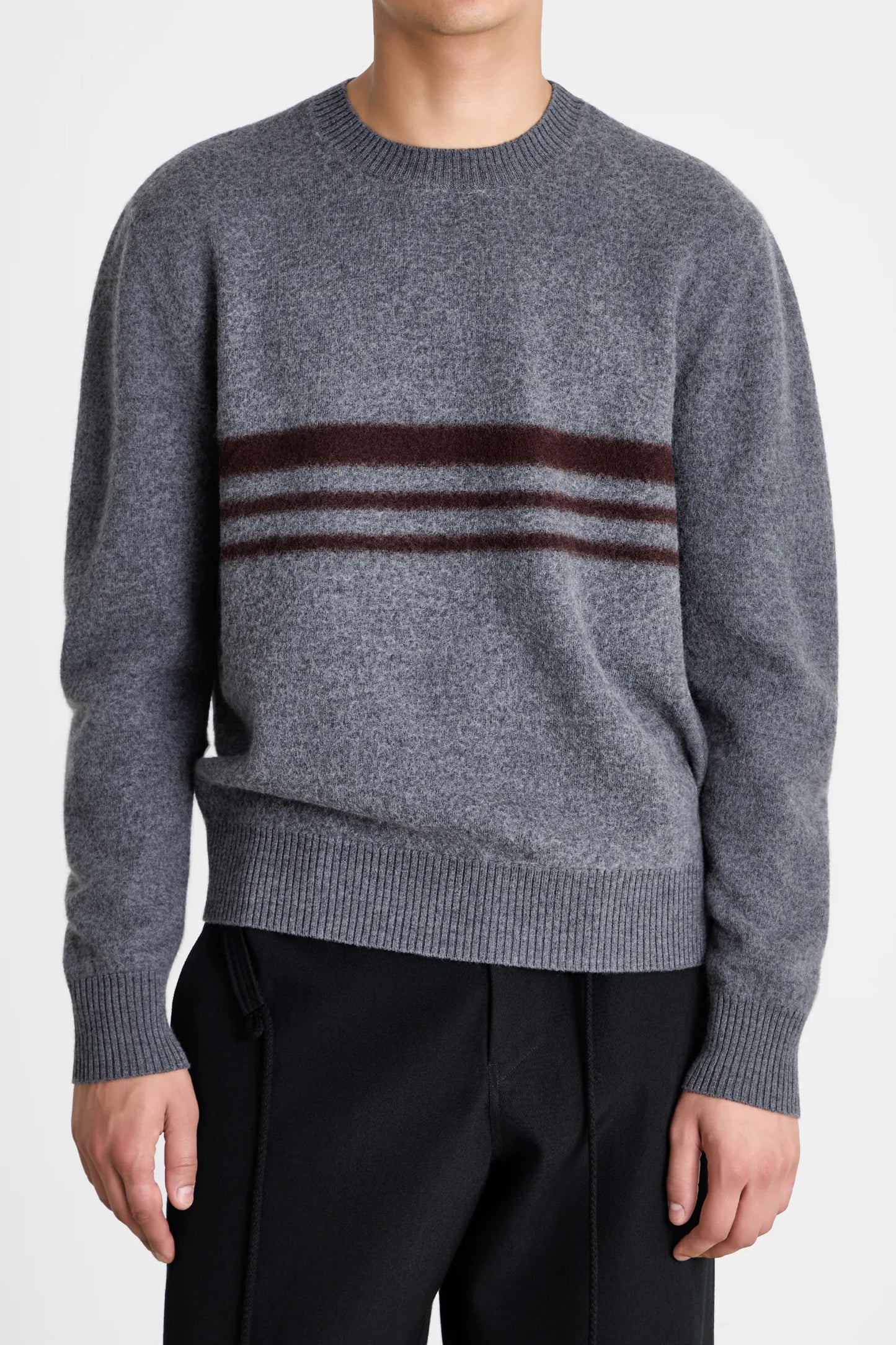 Felt Stripe Sweater