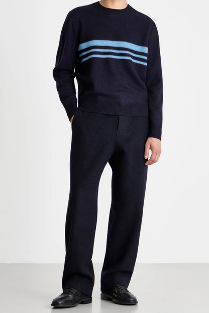 Felt Stripe Sweater
