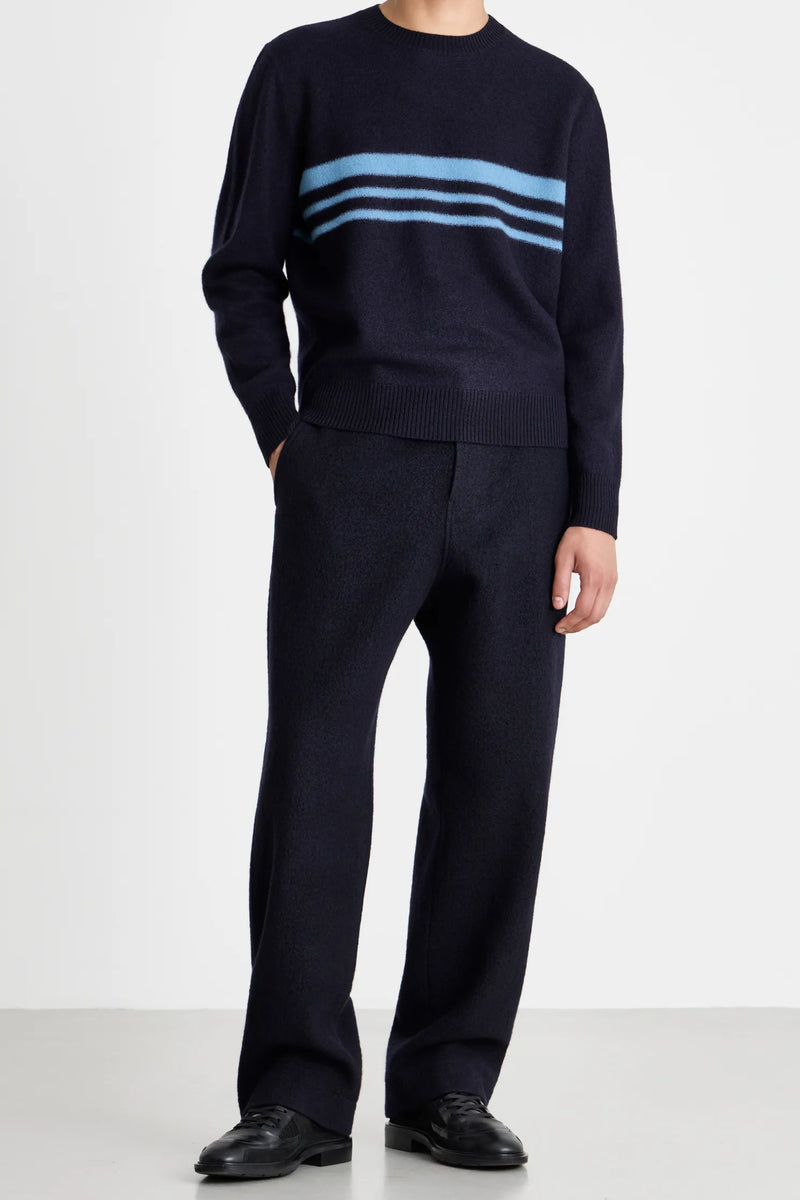 Felt Stripe Sweater