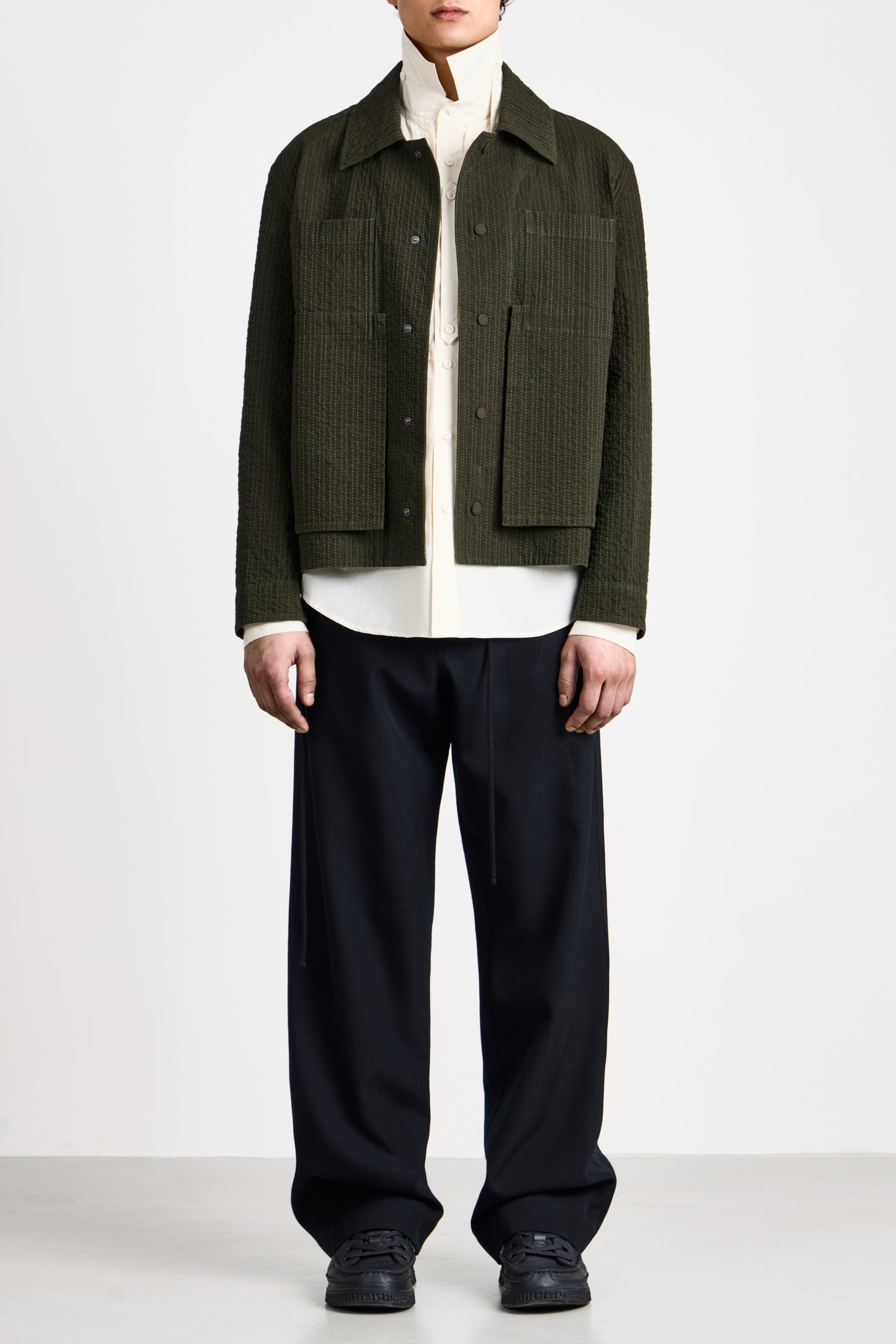 Embroidered Linestitch Worker Jacket