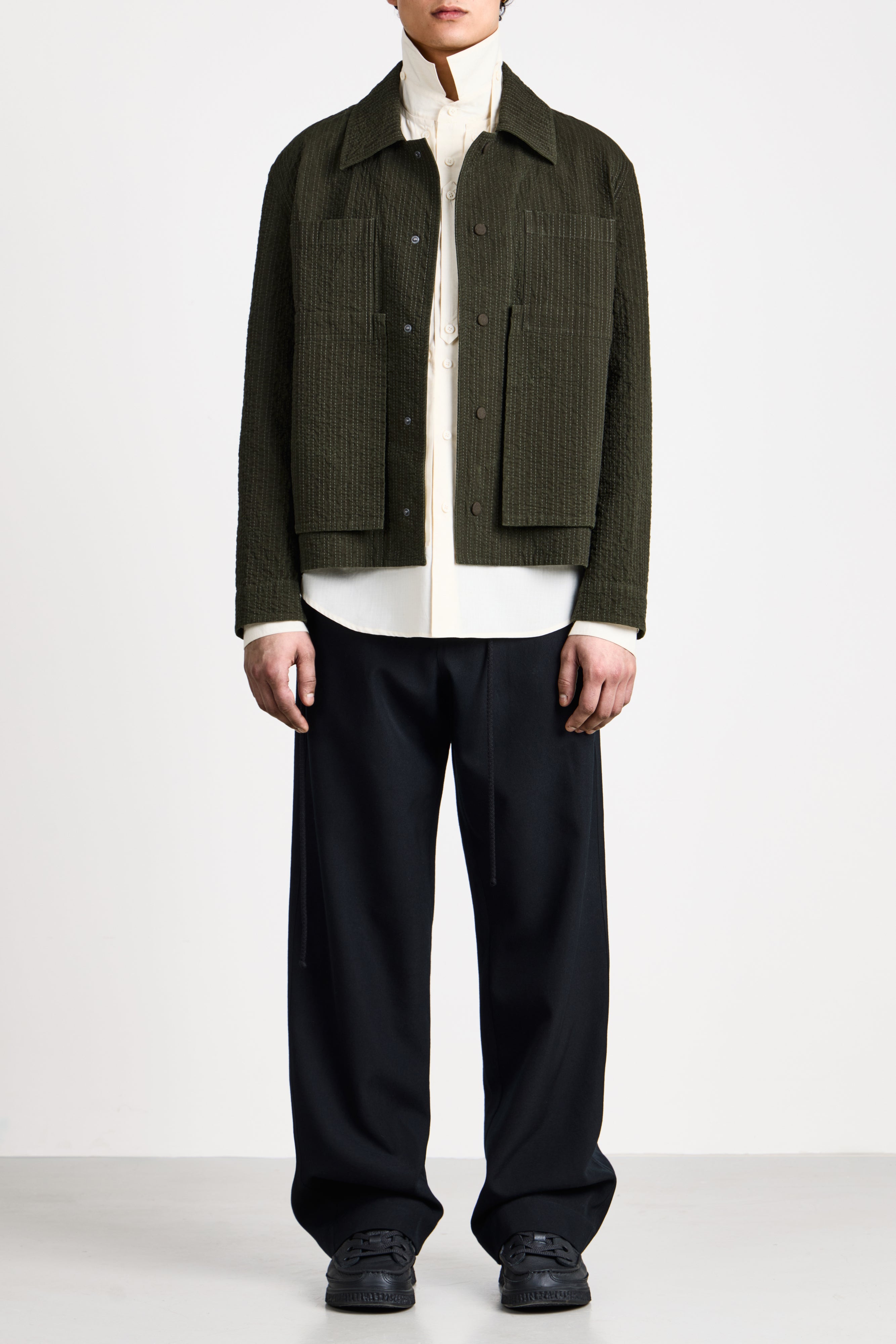Embroidered Linestitch Worker Jacket