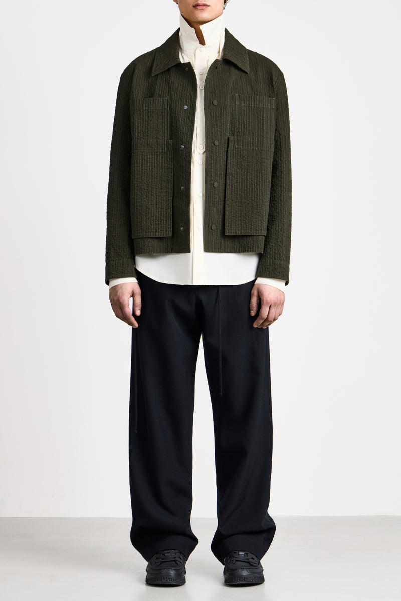 Embroidered Linestitch Worker Jacket