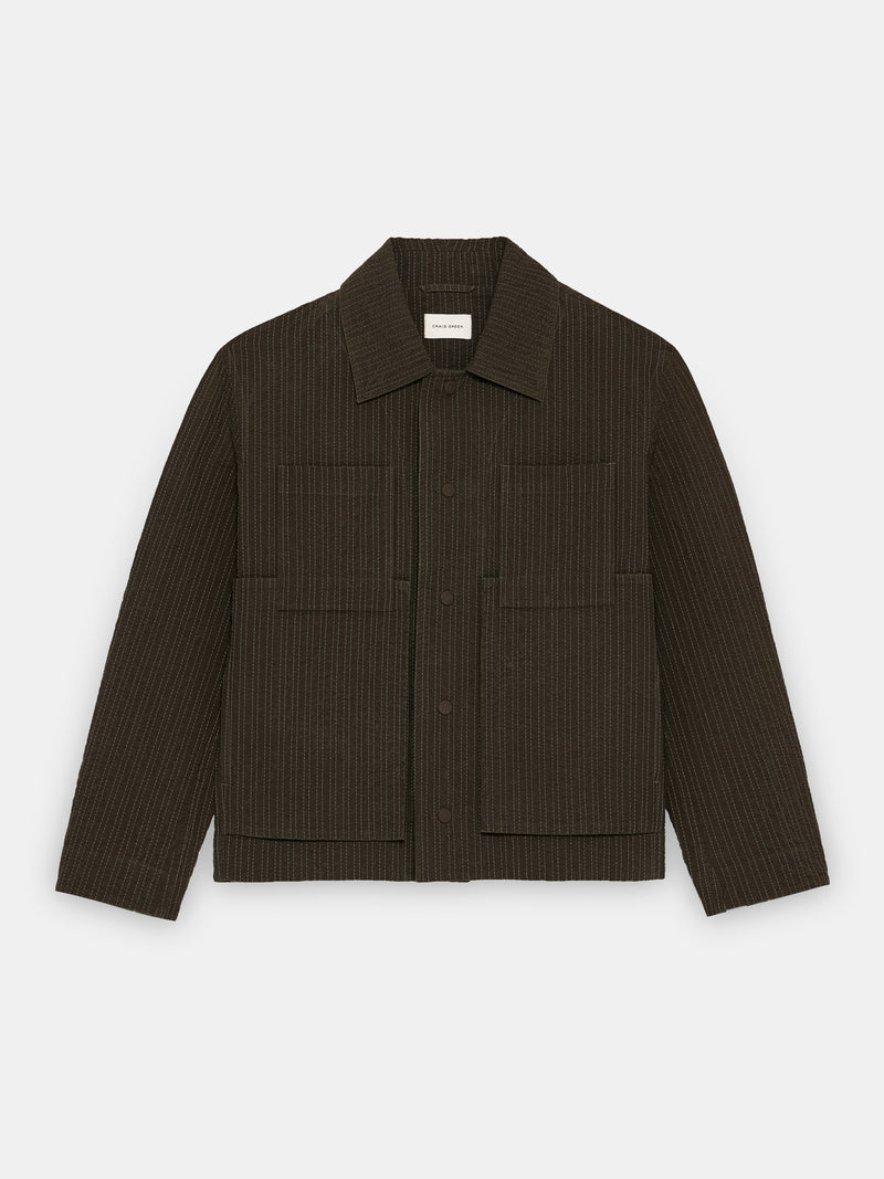 Embroidered Linestitch Worker Jacket